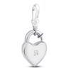 Thumbnail Image 2 of Charm'd by Lulu Frost Heart Padlock Charm 10K White Gold