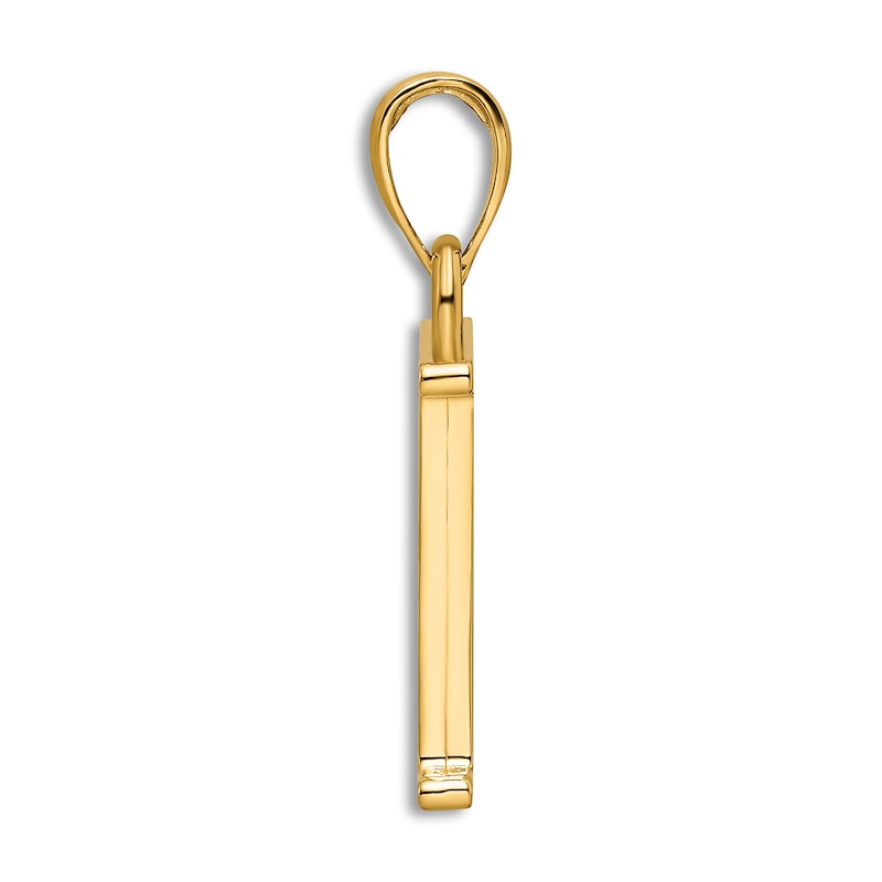 Main Image 2 of Initial F Necklace 14K Yellow Gold 18"