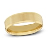 Thumbnail Image 0 of Men's Beveled Edge Wedding Band 14K Yellow Gold