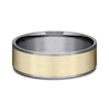 Thumbnail Image 3 of Men's Satin Wedding Band 14K Yellow Gold/Tantalum 7.5mm