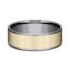 Thumbnail Image 2 of Men's Satin Wedding Band 14K Yellow Gold/Tantalum 7.5mm