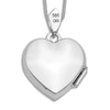 Thumbnail Image 2 of Heart Pendant Locket Necklace Diamond Accents 14K White Gold 18"