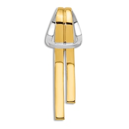 High-Polish Knot Slide Charm 14K Two-Tone Gold