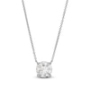 Thumbnail Image 1 of Lab-Grown Diamond Solitaire Necklace 3 ct tw Round 14K White Gold 19" (SI2/F)