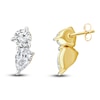 Thumbnail Image 2 of Diamond Earrings 1/2 ct tw Pear/Round 14K Yellow Gold