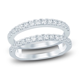Diamond Anniversary Enhancer Band 3/4 ct tw Round 14K White Gold