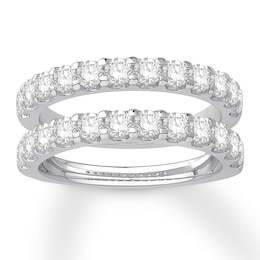 Diamond Anniversary Enhancer Band 1-1/2 ct tw Round 14K White Gold