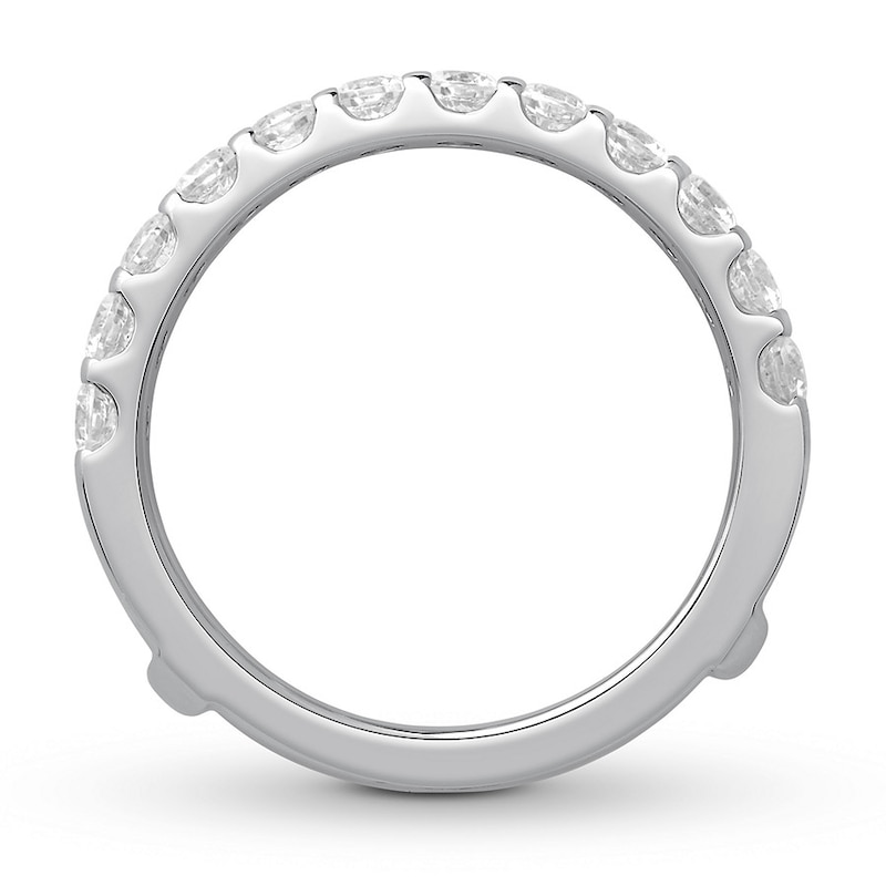 Main Image 2 of Diamond Anniversary Enhancer Band 1-1/2 ct tw Round 14K White Gold