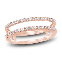 Diamond Anniversary Enhancer Band 1/4ct tw Round 14K Rose Gold