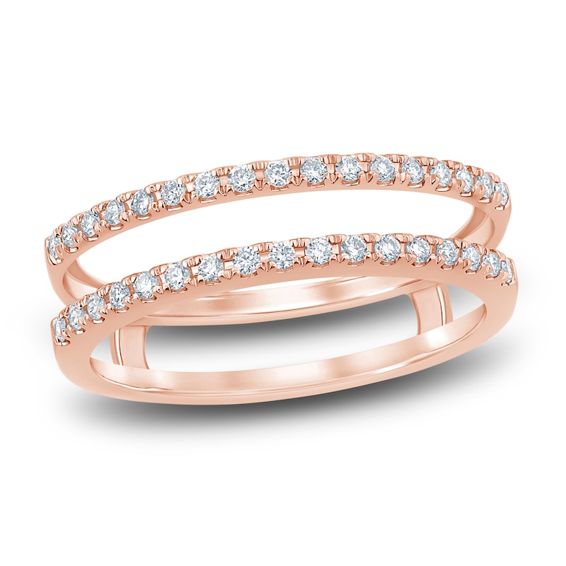 Main Image 1 of Diamond Anniversary Enhancer Band 1/4ct tw Round 14K Rose Gold