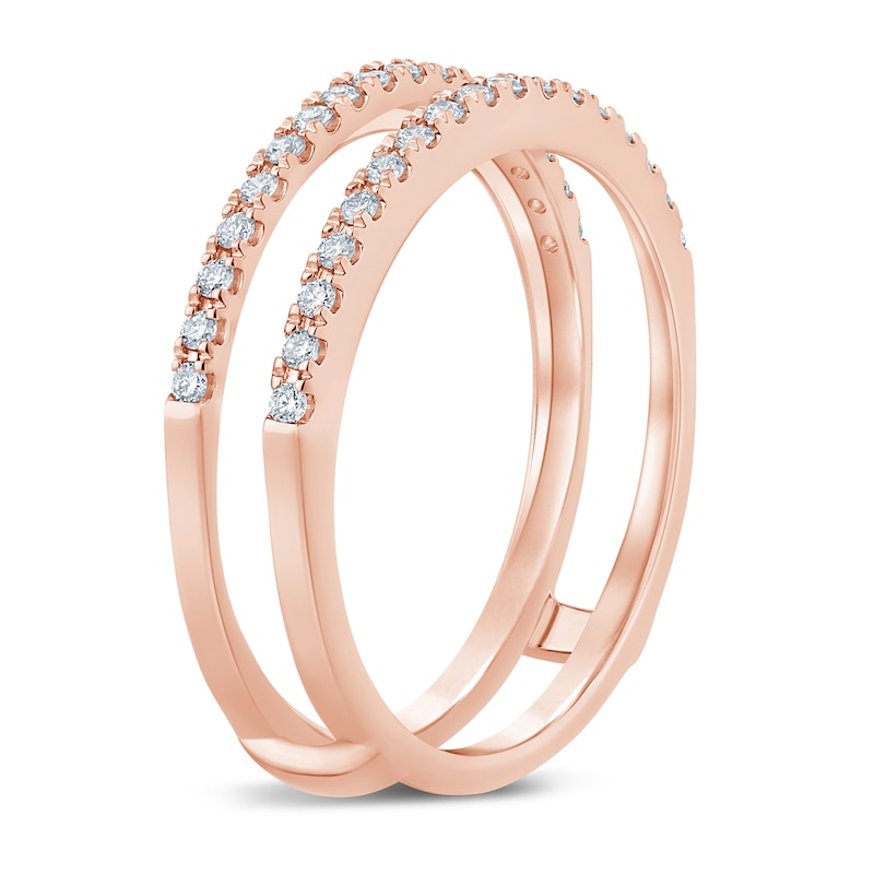 Main Image 2 of Diamond Anniversary Enhancer Band 1/4ct tw Round 14K Rose Gold