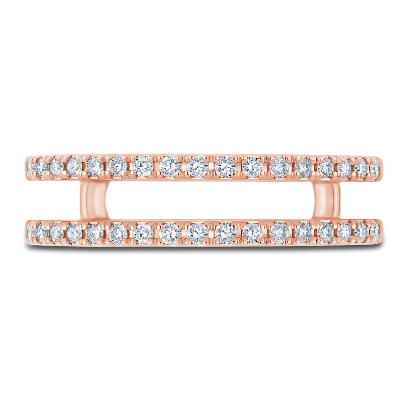 Main Image 3 of Diamond Anniversary Enhancer Band 1/4ct tw Round 14K Rose Gold
