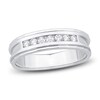 Thumbnail Image 1 of Men's Diamond Anniversary Band 1/4 ct tw Round 14K White Gold
