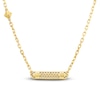 Thumbnail Image 2 of Crivelli Diamond Bar Necklace 5/8 ct tw Round 18K Yellow Gold 18"