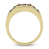 Thumbnail Image 2 of The New Fashioned Men's Bourbon-Colored & White Diamond Ring 1 ct tw Round 10K Yellow Gold