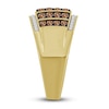 Thumbnail Image 3 of The New Fashioned Men's Bourbon-Colored & White Diamond Ring 1 ct tw Round 10K Yellow Gold