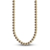 Thumbnail Image 2 of The New Fashioned Men's Bourbon-Colored & White Diamond Necklace 6 ct tw Round 10K Yellow Gold 22”