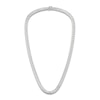 Thumbnail Image 4 of Emerald-Cut Lab-Grown Diamond Tennis Necklace 26-1/2 ct tw 14K White Gold