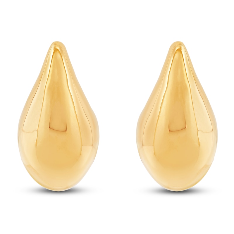 Main Image 1 of Teardrop Stud Earrings 14K Yellow Gold 30mm