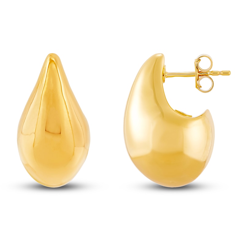 Main Image 2 of Teardrop Stud Earrings 14K Yellow Gold 30mm
