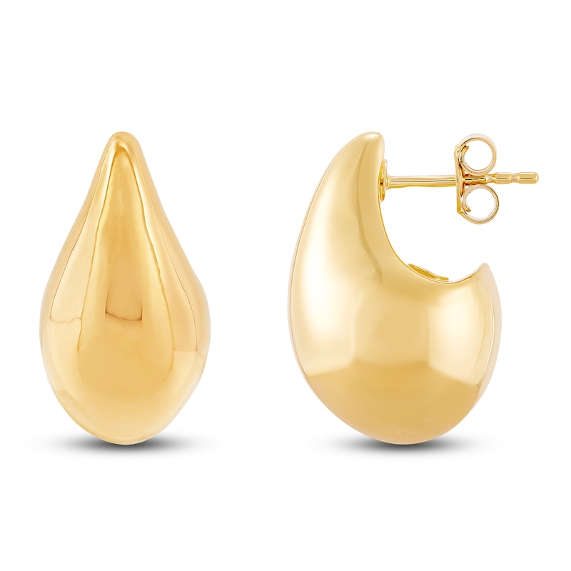 Main Image 3 of Teardrop Stud Earrings 14K Yellow Gold 30mm