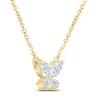Thumbnail Image 1 of Pnina Tornai Marquise & Pear-Shaped Diamond Butterfly Necklace 3/8 ct tw 14K Yellow Gold