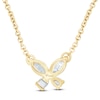 Thumbnail Image 2 of Pnina Tornai Marquise & Pear-Shaped Diamond Butterfly Necklace 3/8 ct tw 14K Yellow Gold