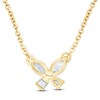 Thumbnail Image 2 of Pnina Tornai Marquise & Pear-Shaped Diamond Butterfly Necklace 3/8 ct tw 14K Yellow Gold