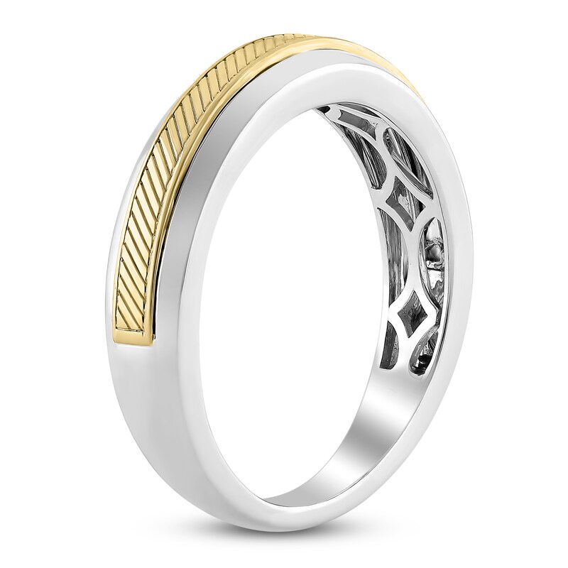 Main Image 2 of High-Polish Anniversary Band 14K Two-Tone Gold 5mm