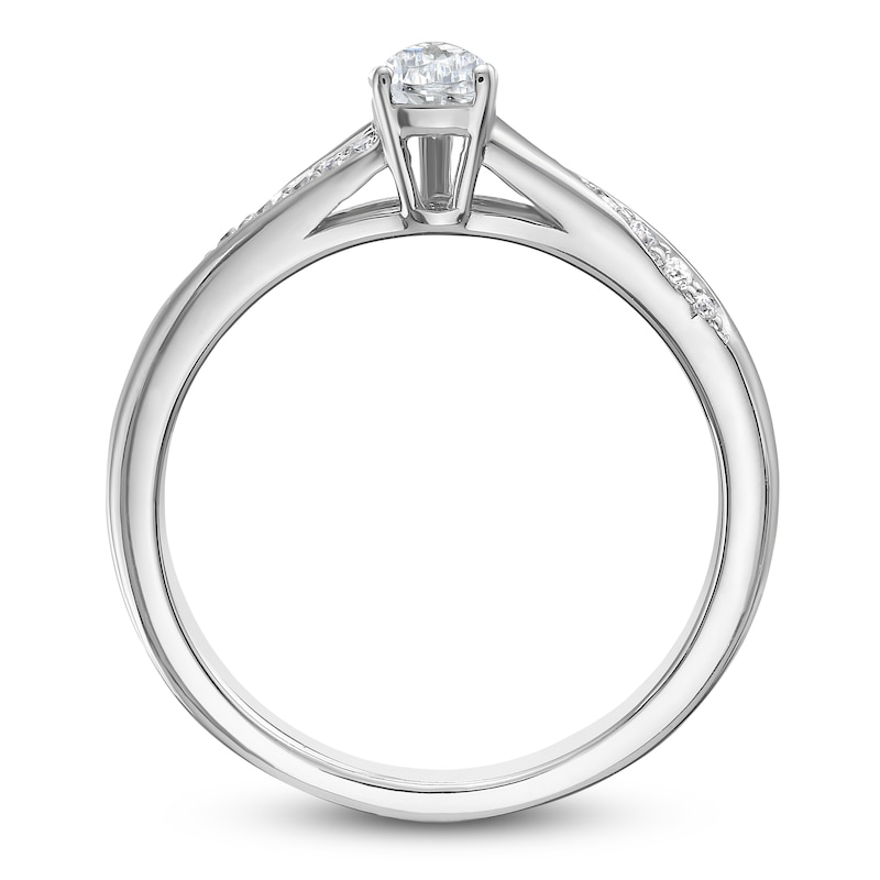 Main Image 2 of Pear-Shaped Diamond Engagement Ring 5/8 ct tw 14K White Gold