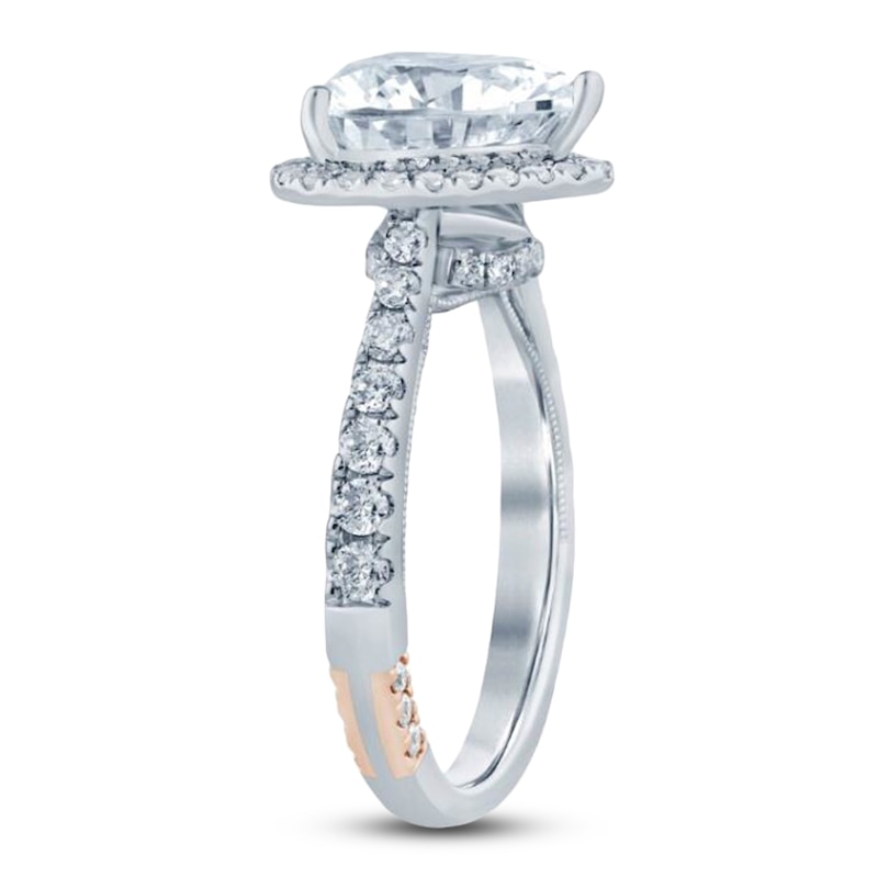Pnina Tornai Lab-Created Diamond Heart-Shaped Engagement Ring 3-5/8 ct tw 14K White Gold