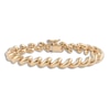 Thumbnail Image 1 of Italia D'Oro High-Polish San Marco Chain Bracelet 14K Yellow Gold 7"