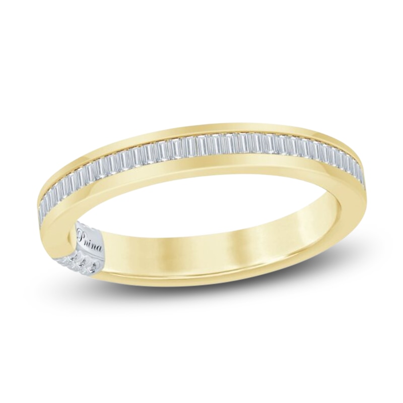 Pnina Tornai Baguette-Cut Lab-Created Diamond Anniversary Ring 1/3 ct tw 14K Yellow Gold