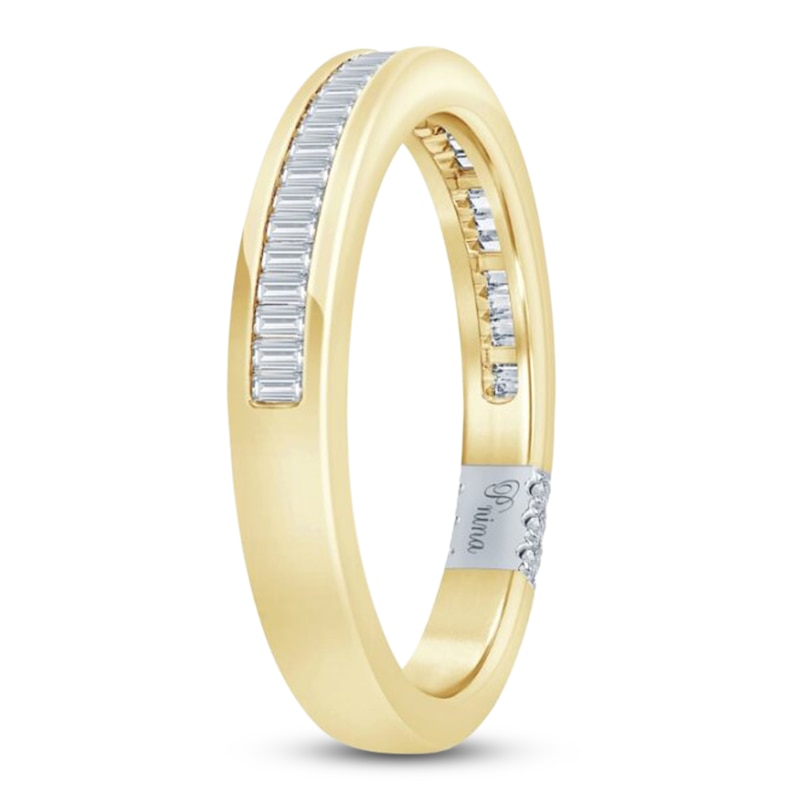 Main Image 2 of Pnina Tornai Baguette-Cut Lab-Grown Diamond Anniversary Ring 1/3 ct tw 14K Yellow Gold
