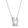 Thumbnail Image 3 of Diamond Pavé Butterfly Necklace 1/4 ct tw Sterling Silver 18"