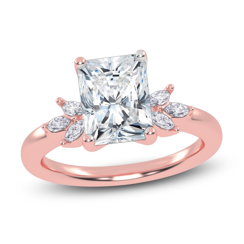 Main Image 1 of Radiant-Cut Created By Jared Studio Lab-Grown Diamond Engagement Ring 2-1/6 ct tw 14K Rose Gold