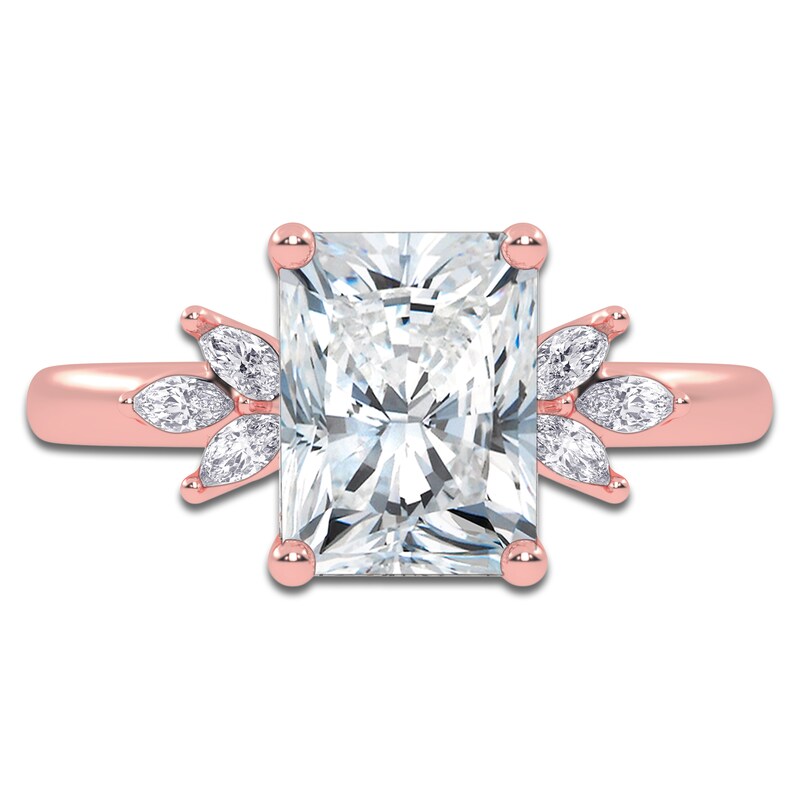 Main Image 3 of Radiant-Cut Created By Jared Studio Lab-Grown Diamond Engagement Ring 2-1/6 ct tw 14K Rose Gold