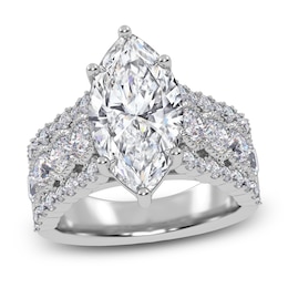 Marquise-Cut Created By Jared Studio Lab-Grown Diamond Engagement Ring 4-3/4 ct tw 14K White Gold
