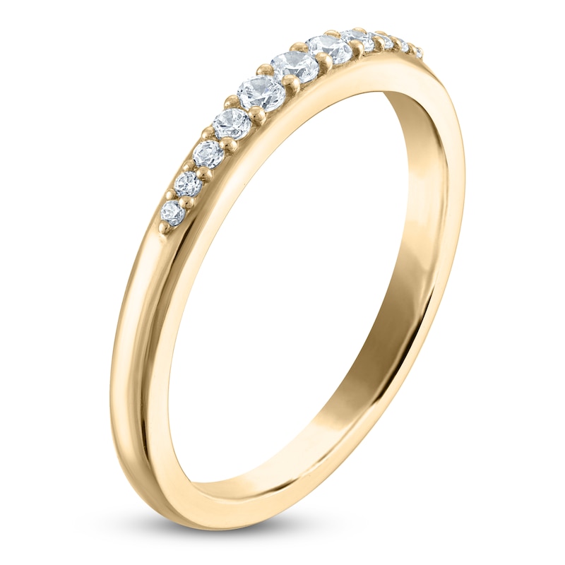 Main Image 2 of Vera Wang VOW Diamond Graduated Wedding Band 1/6 ct tw 14K Yellow Gold