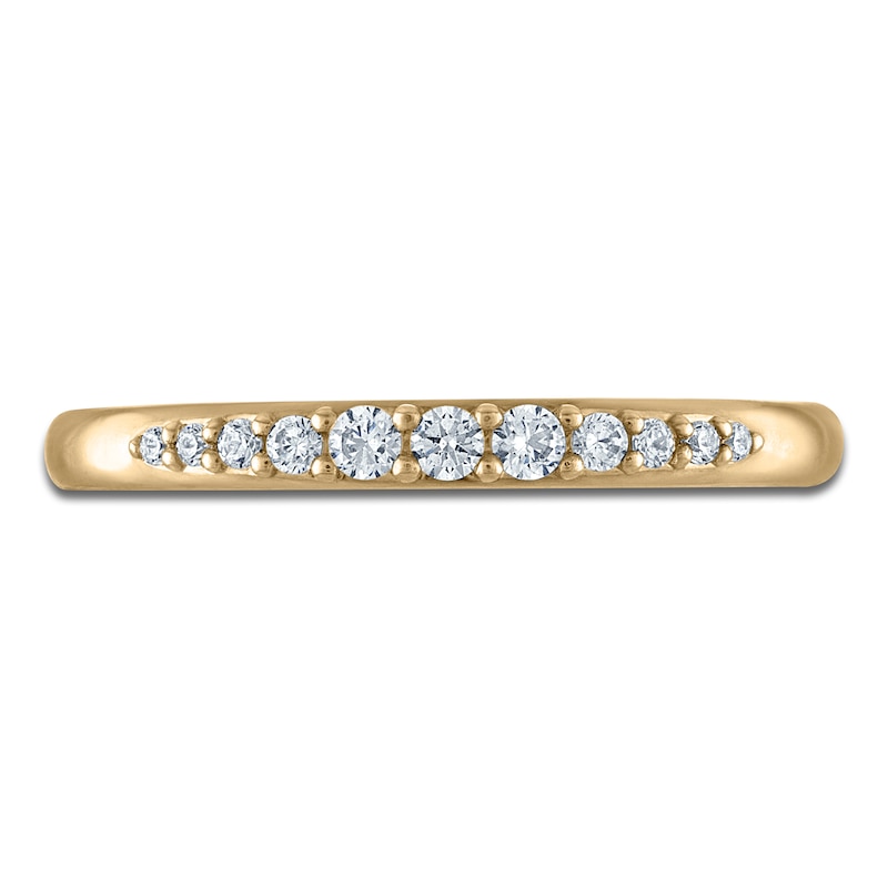 Main Image 3 of Vera Wang VOW Diamond Graduated Wedding Band 1/6 ct tw 14K Yellow Gold