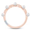 Thumbnail Image 4 of Pnina Tornai Cultured Pearl & Diamond Quatrefoil Anniversary Ring 1/6 ct tw 14K Rose Gold