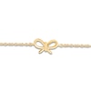 Thumbnail Image 2 of Children's Bow Bracelet 14K Yellow Gold 6"