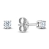 Thumbnail Image 2 of Round-Cut Lab-Grown Diamond Solitaire Stud Earrings Gift Set 1-5/8 ct tw 14K White Gold (SI2/F)