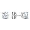 Thumbnail Image 4 of Round-Cut Lab-Grown Diamond Solitaire Stud Earrings Gift Set 1-5/8 ct tw 14K White Gold (SI2/F)