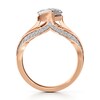 Thumbnail Image 2 of J'Lure Lab-Grown Diamond Leaf Step-Cut Engagement Ring 3-1/2 ct tw 18K Rose Gold