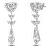 Thumbnail Image 2 of J'Lure Trillion Curved Brilliant-Cut, Half Moon Brilliant-Cut & Tie Step-Cut Lab-Grown Diamond Dangle Earrings 3-1/3 ct tw 14K White Gold