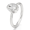 Thumbnail Image 4 of J'Lure Oval Step-Cut Lab-Grown Diamond Half-Halo Engagement Ring 1 ct tw 18K White Gold