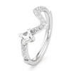 Thumbnail Image 4 of J'Lure Carre Step-Cut Lab-Grown Diamond Contour Wedding Band 1/2 ct tw 18K White Gold