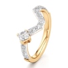 Thumbnail Image 4 of J'Lure Square-Emerald Step-Cut Lab-Grown Diamond Contour Wedding Band 3/4 ct tw 18K Yellow Gold
