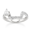 Thumbnail Image 1 of J'Lure Shield Step-Cut Lab-Grown Diamond Contour Wedding Band 7/8 ct tw 18K White Gold